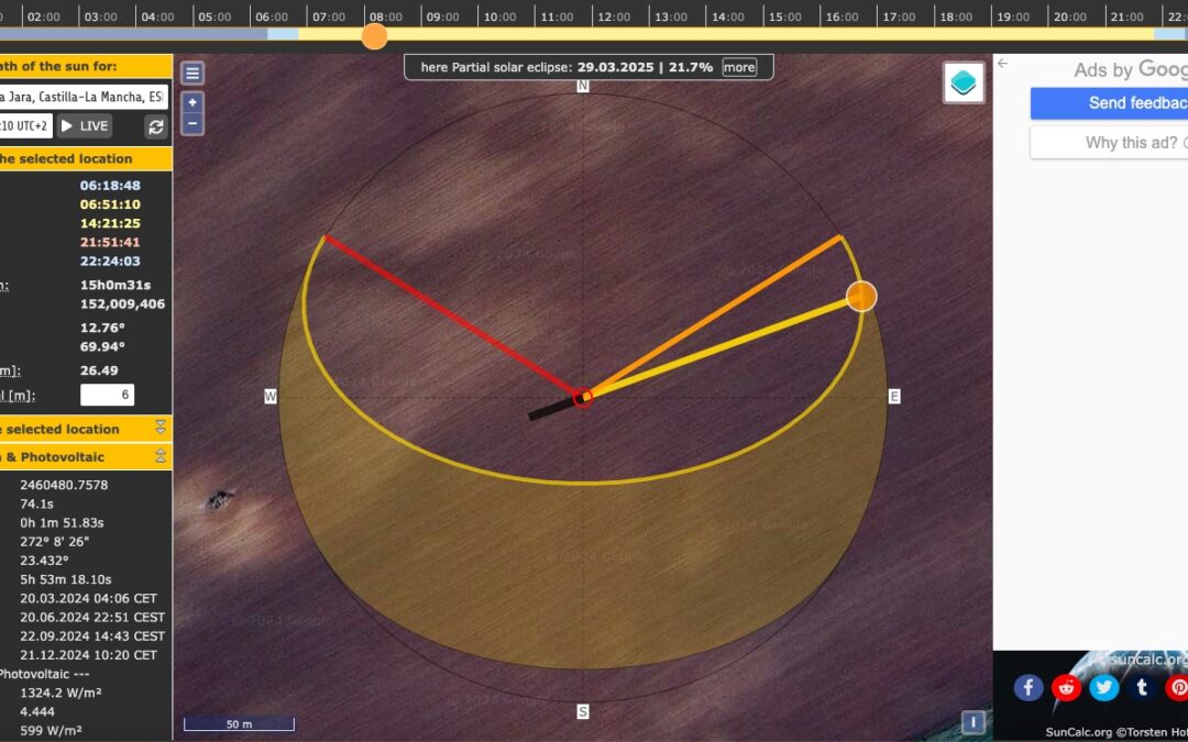 suncalc.org como instrumento para la luz solar