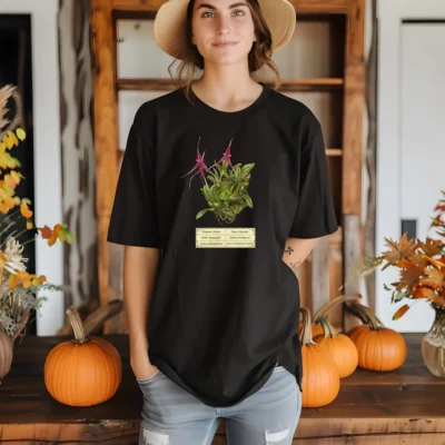 Bulbophyllum woelfliae-– Botanical Orchid T-Shirt | Scientific Illustration | Premium Cotton