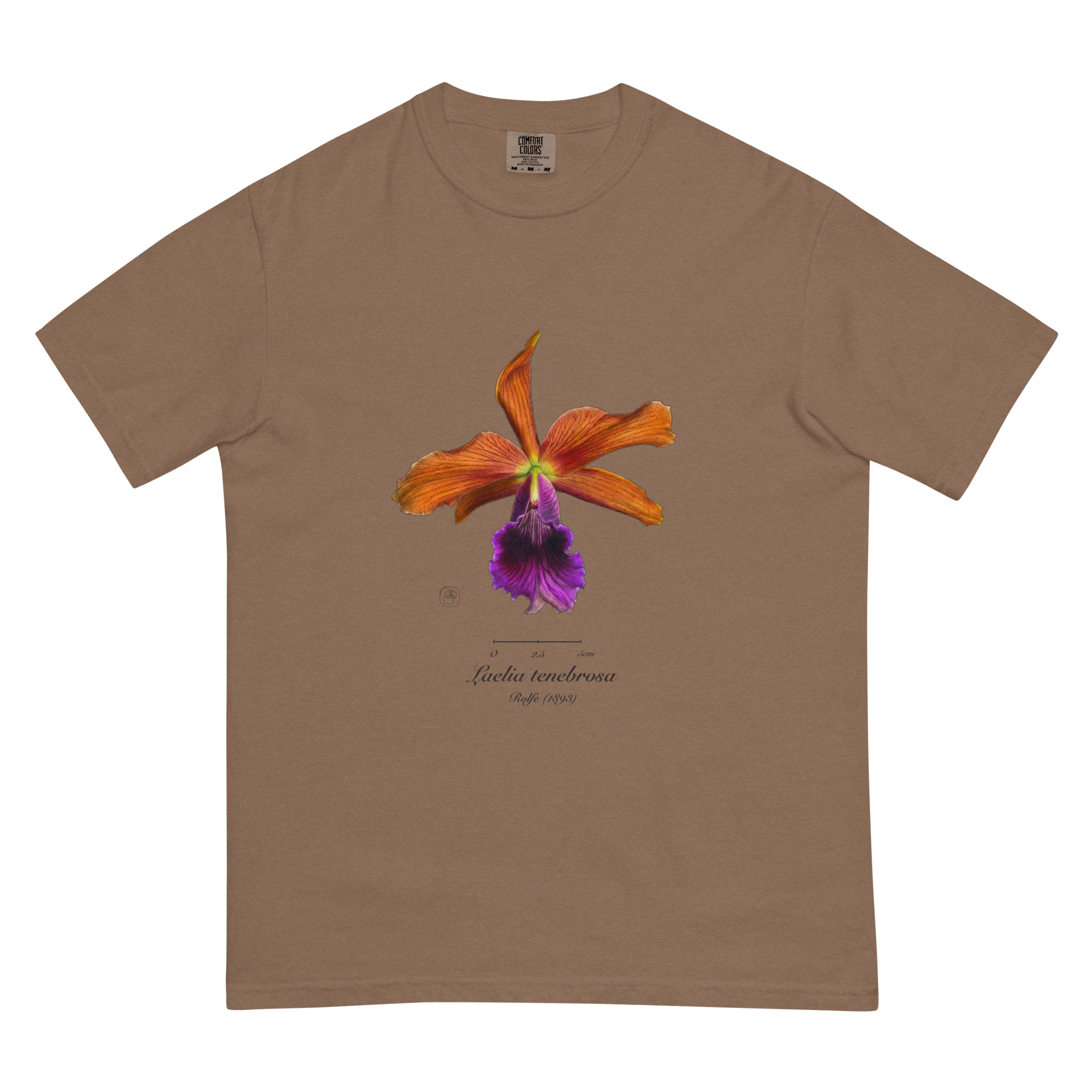 Laelia tenebrosa close โ Heritage T-Shirt | Vintage Botanical Orchid | Scientific Illustration | Premium Cotton | Orchid Gift - Image 9
