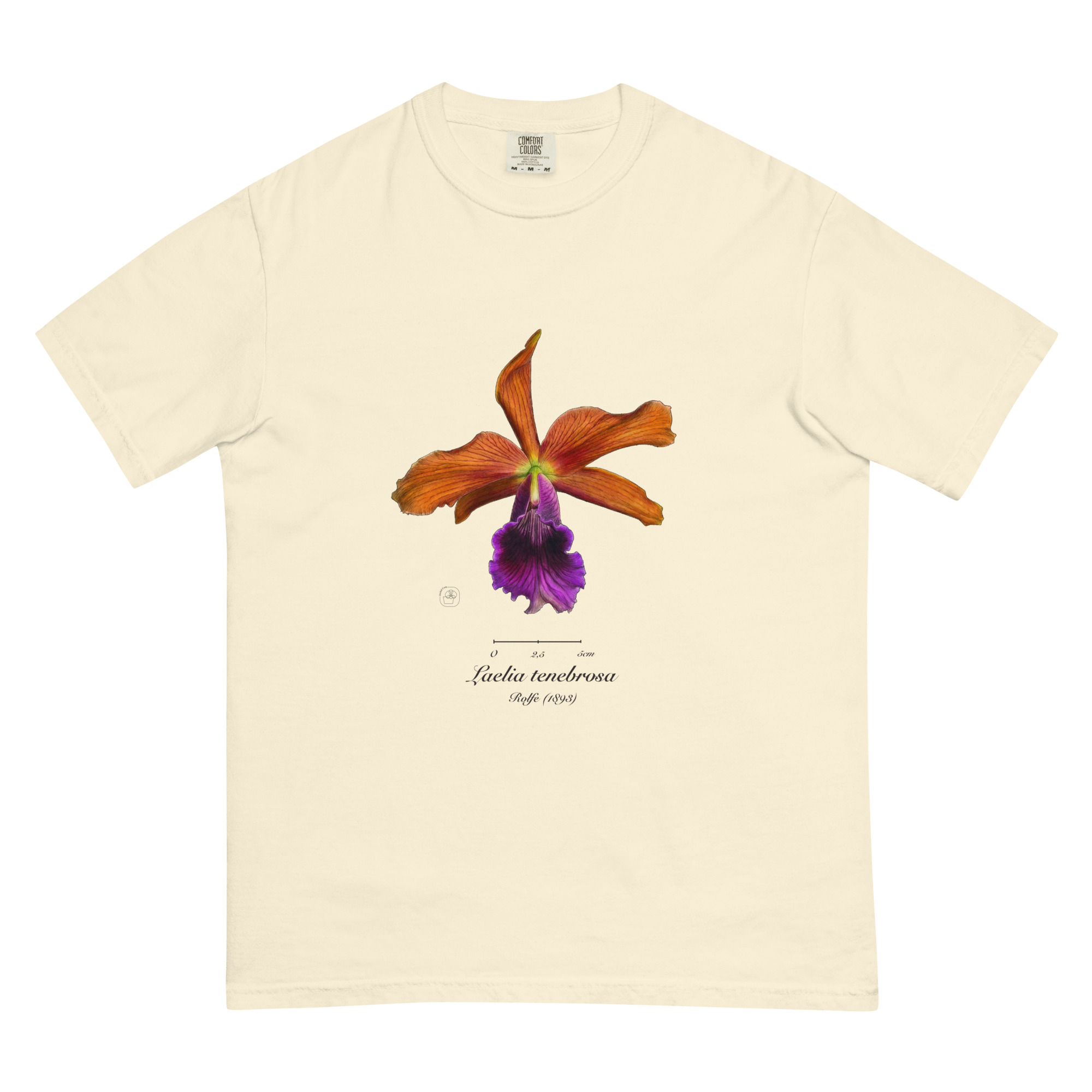 Laelia tenebrosa close โ Heritage T-Shirt | Vintage Botanical Orchid | Scientific Illustration | Premium Cotton | Orchid Gift - Image 18