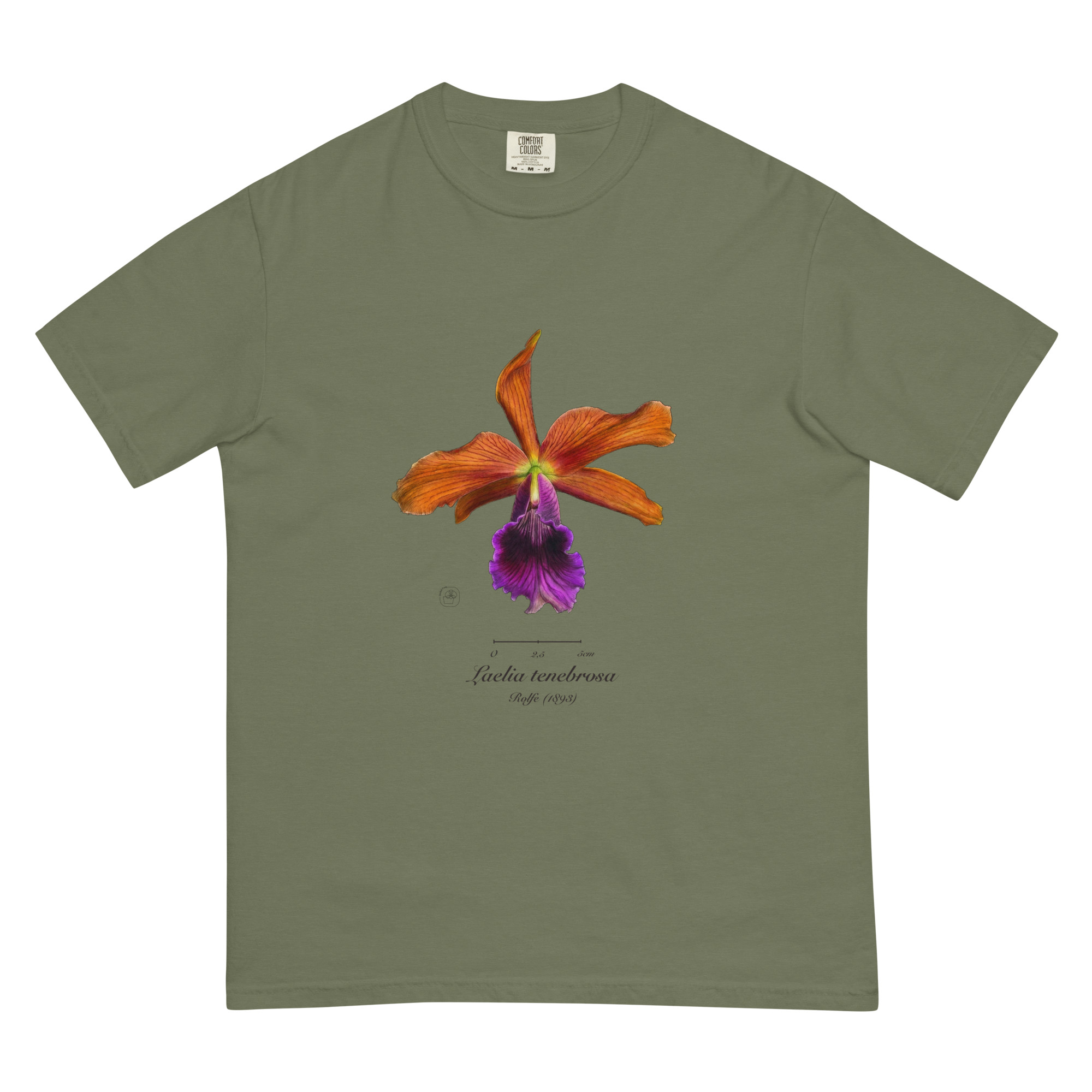 Laelia tenebrosa close โ Heritage T-Shirt | Vintage Botanical Orchid | Scientific Illustration | Premium Cotton | Orchid Gift - Image 21