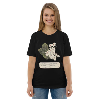 Aerangis luteoalba Botanical Orchid T-Shirt | Premium Organic Cotton | Scientific Botanical Illustration | Plant Lover Gift | Sustainable Fashion