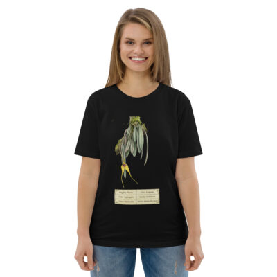 Masdevalllia caesia  Botanical Orchid T-Shirt | Premium Organic Cotton | Scientific Botanical Illustration | Plant Lover Gift | Sustainable Fashion