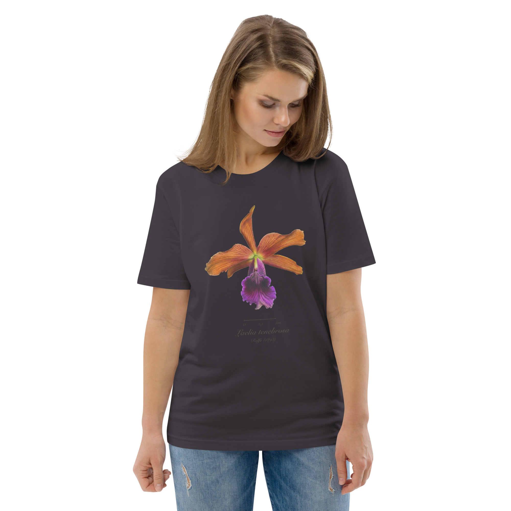 Laelia tenebrosa Botanical Orchid T-Shirt | Premium Organic Cotton | Scientific Botanical Illustration | Plant Lover Gift | Sustainable Fashion - Image 18