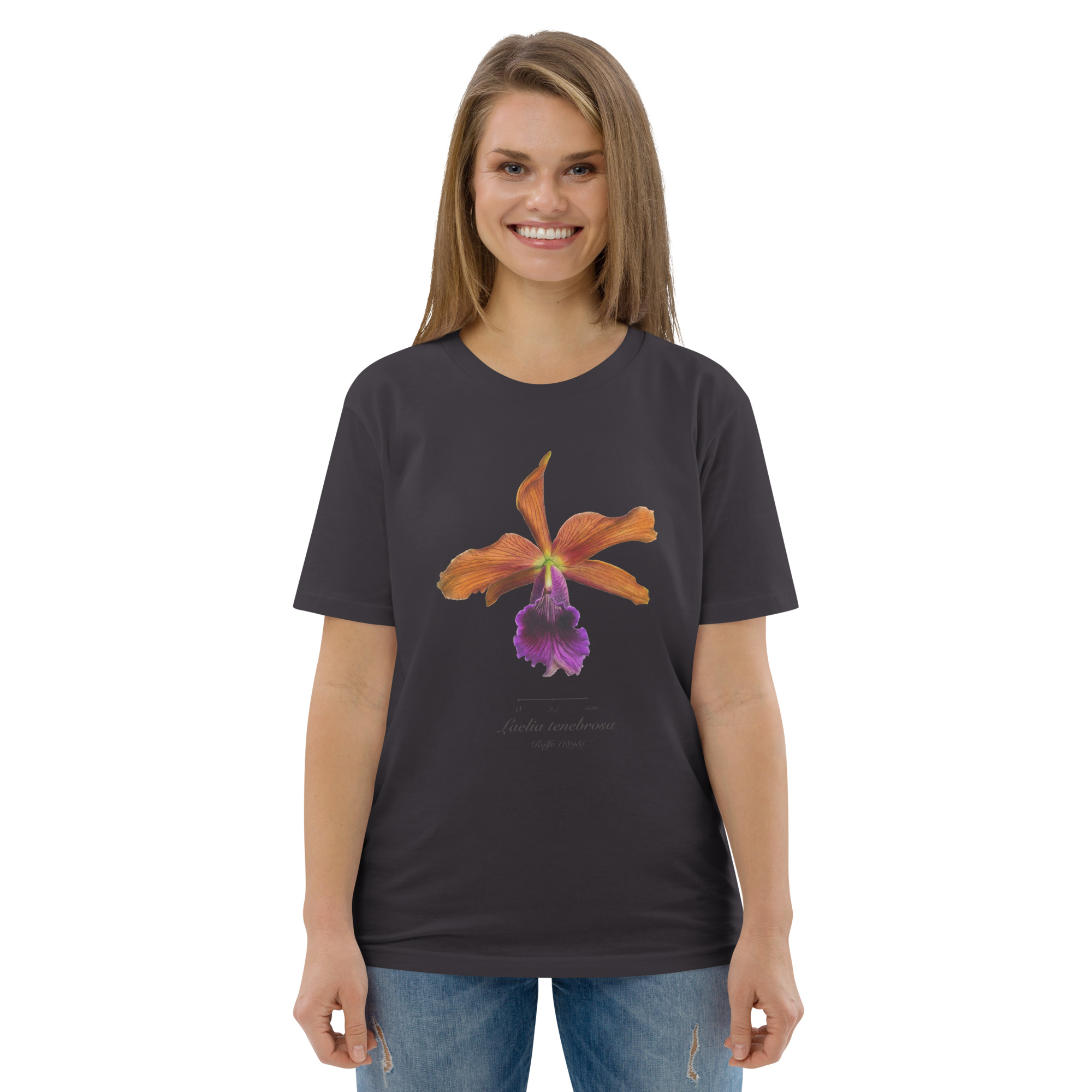 Laelia tenebrosa Botanical Orchid T-Shirt | Premium Organic Cotton | Scientific Botanical Illustration | Plant Lover Gift | Sustainable Fashion - Image 17