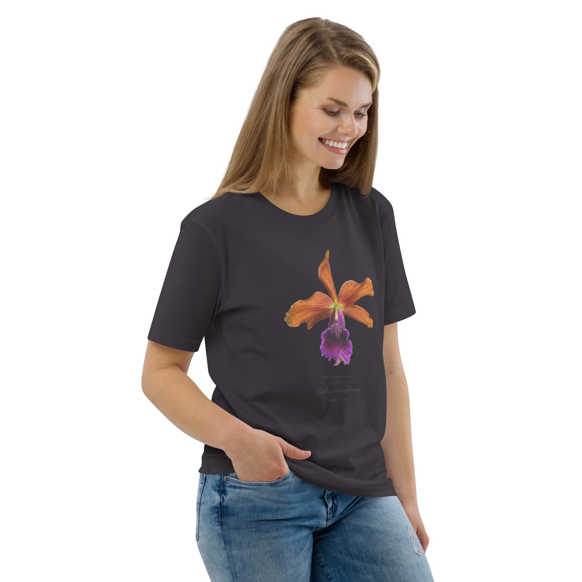 Laelia tenebrosa Botanical Orchid T-Shirt | Premium Organic Cotton | Scientific Botanical Illustration | Plant Lover Gift | Sustainable Fashion - Image 22