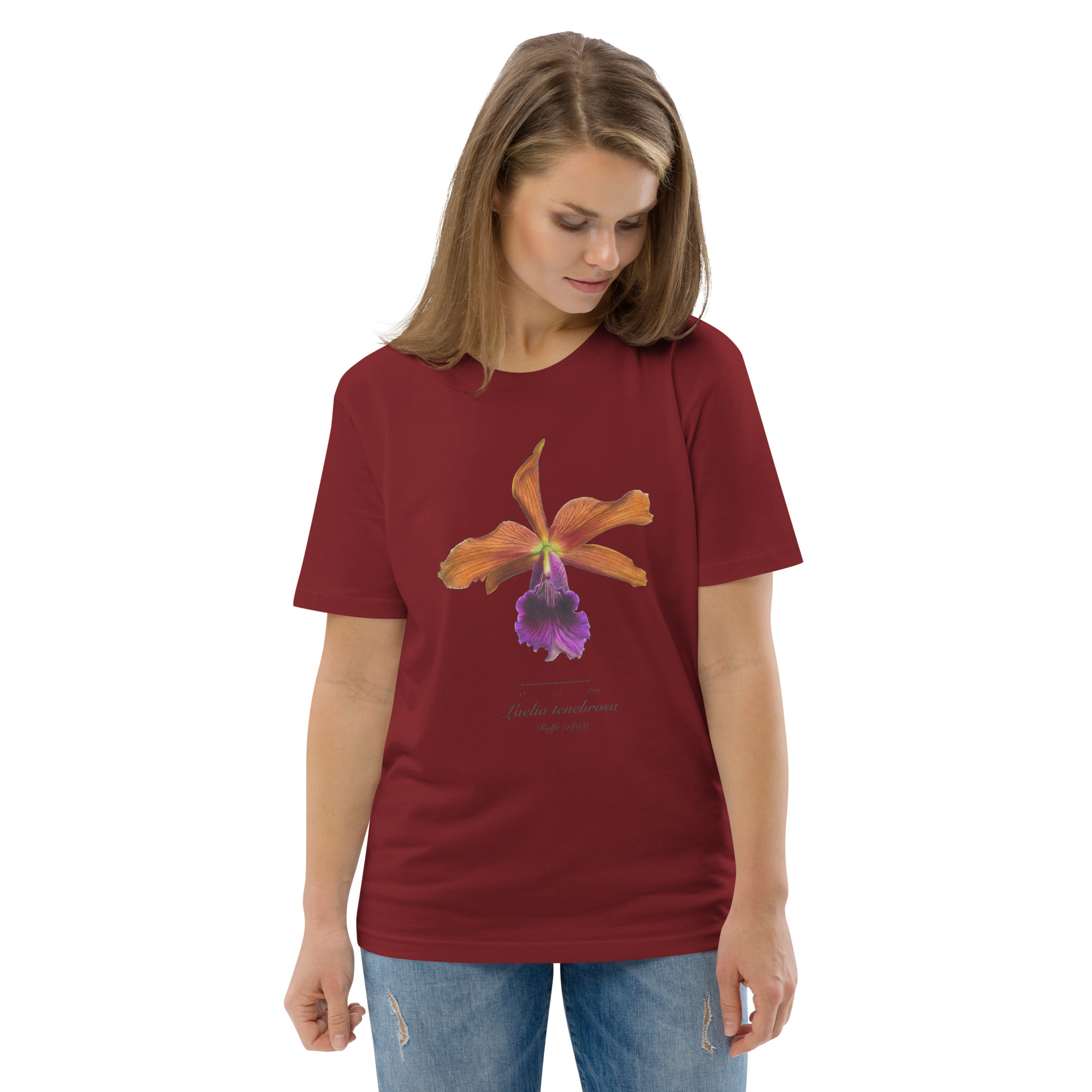 Laelia tenebrosa Botanical Orchid T-Shirt | Premium Organic Cotton | Scientific Botanical Illustration | Plant Lover Gift | Sustainable Fashion - Image 10