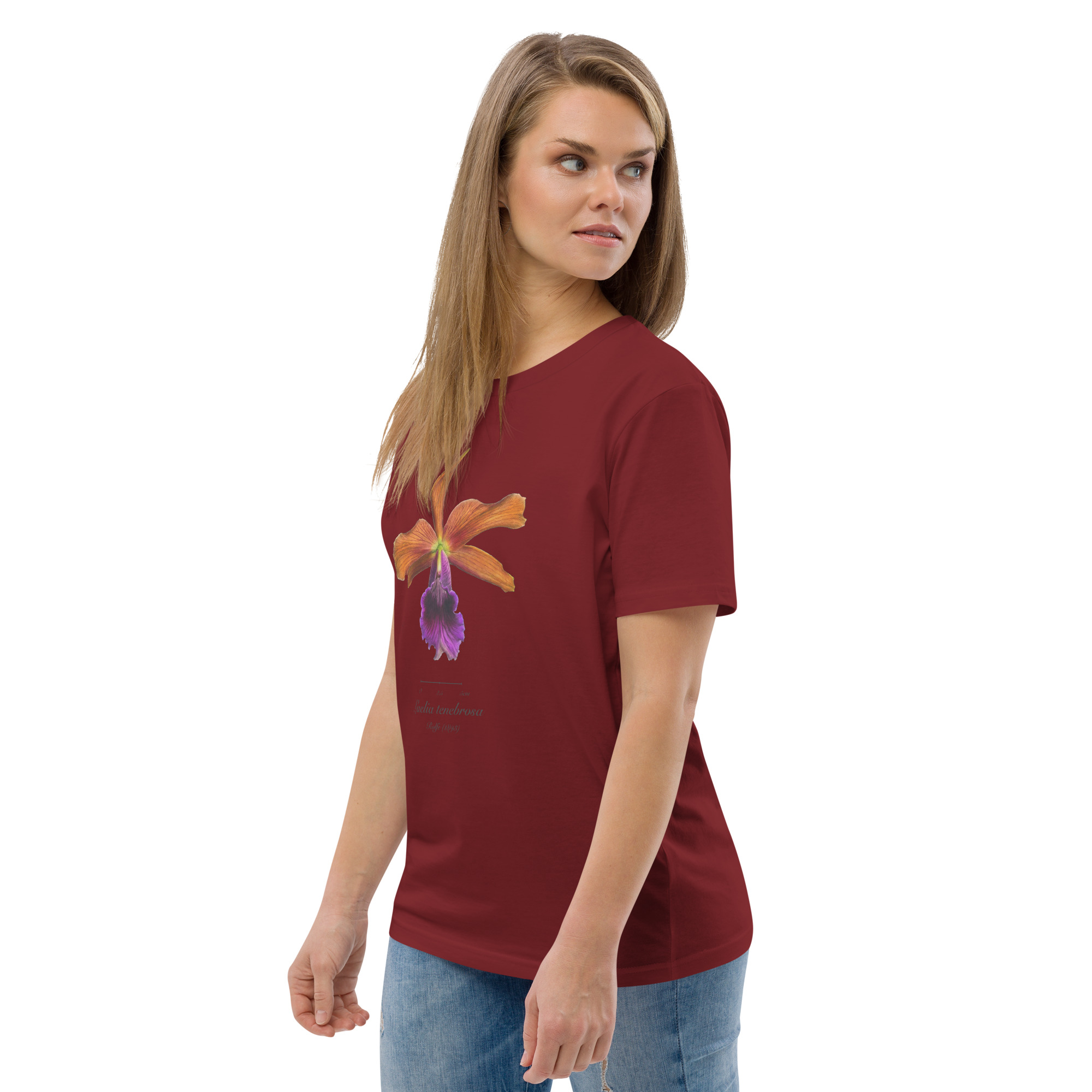 Laelia tenebrosa Botanical Orchid T-Shirt | Premium Organic Cotton | Scientific Botanical Illustration | Plant Lover Gift | Sustainable Fashion - Image 13