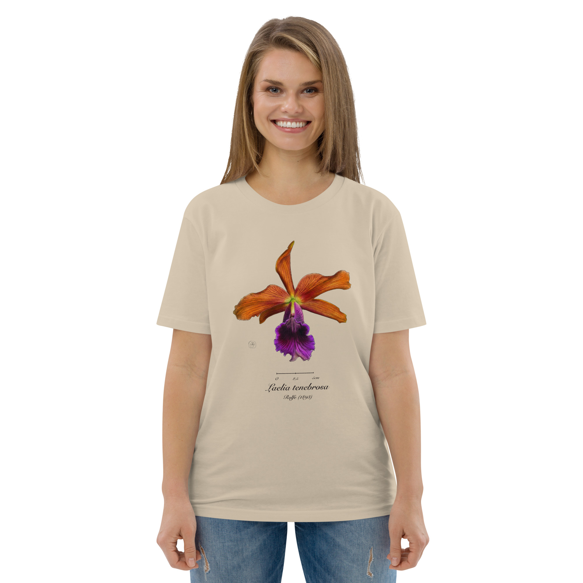 Laelia tenebrosa Botanical Orchid T-Shirt | Premium Organic Cotton | Scientific Botanical Illustration | Plant Lover Gift | Sustainable Fashion - Image 49
