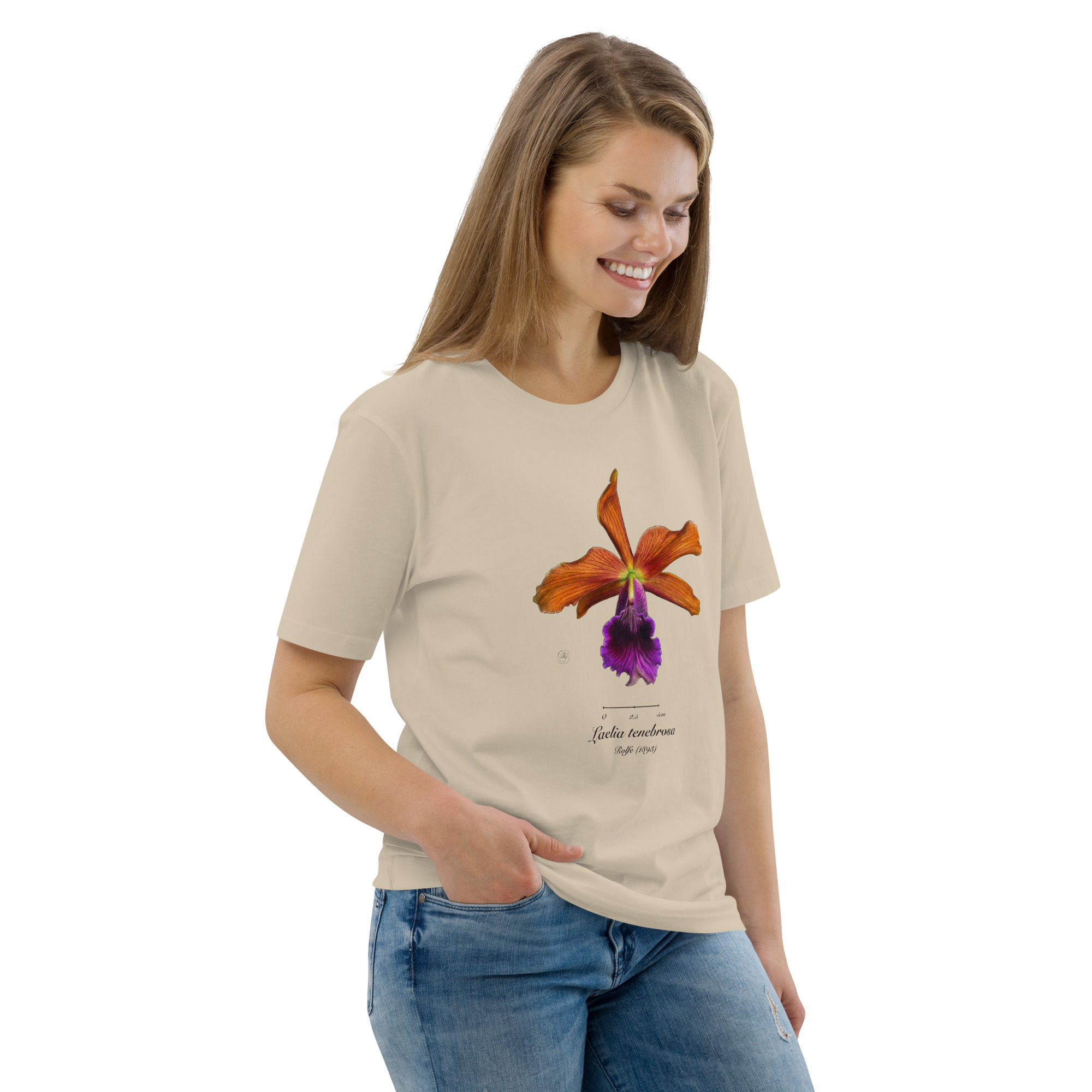 Laelia tenebrosa Botanical Orchid T-Shirt | Premium Organic Cotton | Scientific Botanical Illustration | Plant Lover Gift | Sustainable Fashion - Image 54