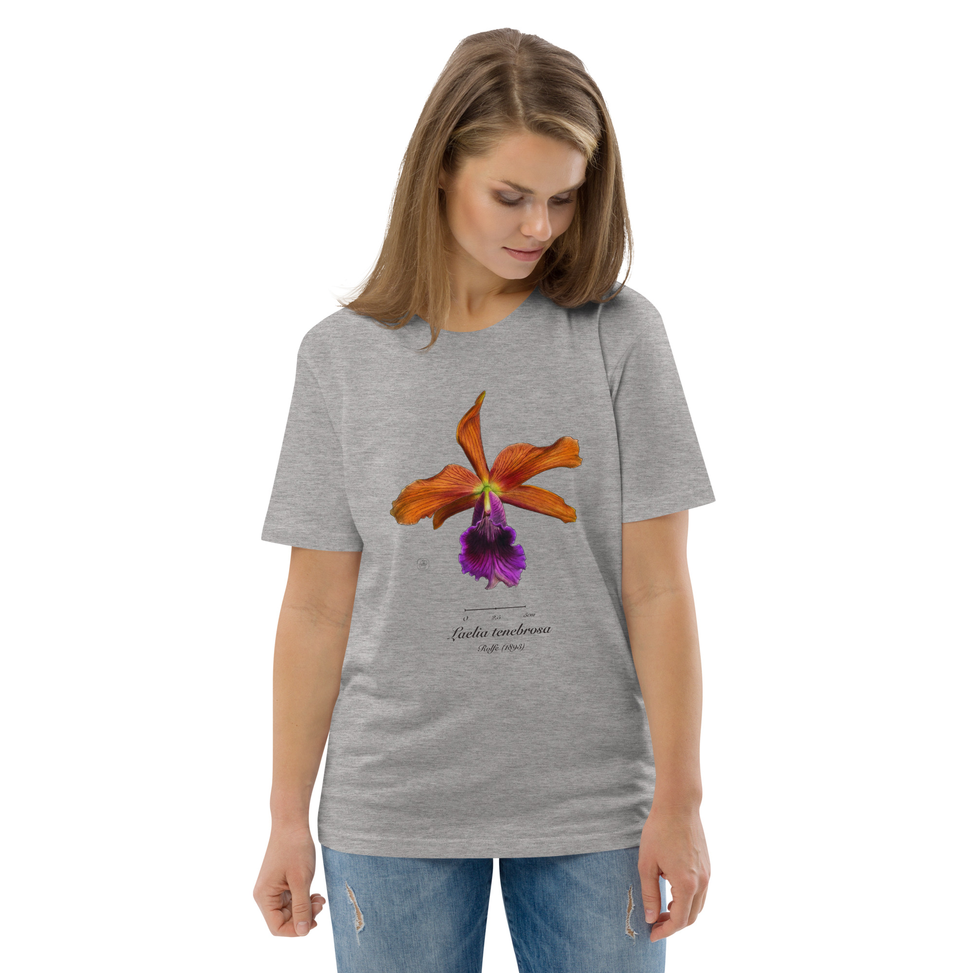 Laelia tenebrosa Botanical Orchid T-Shirt | Premium Organic Cotton | Scientific Botanical Illustration | Plant Lover Gift | Sustainable Fashion - Image 42
