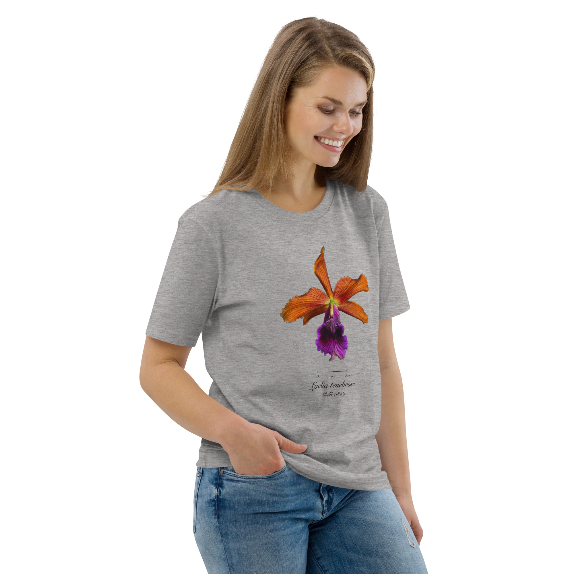 Laelia tenebrosa Botanical Orchid T-Shirt | Premium Organic Cotton | Scientific Botanical Illustration | Plant Lover Gift | Sustainable Fashion - Image 46
