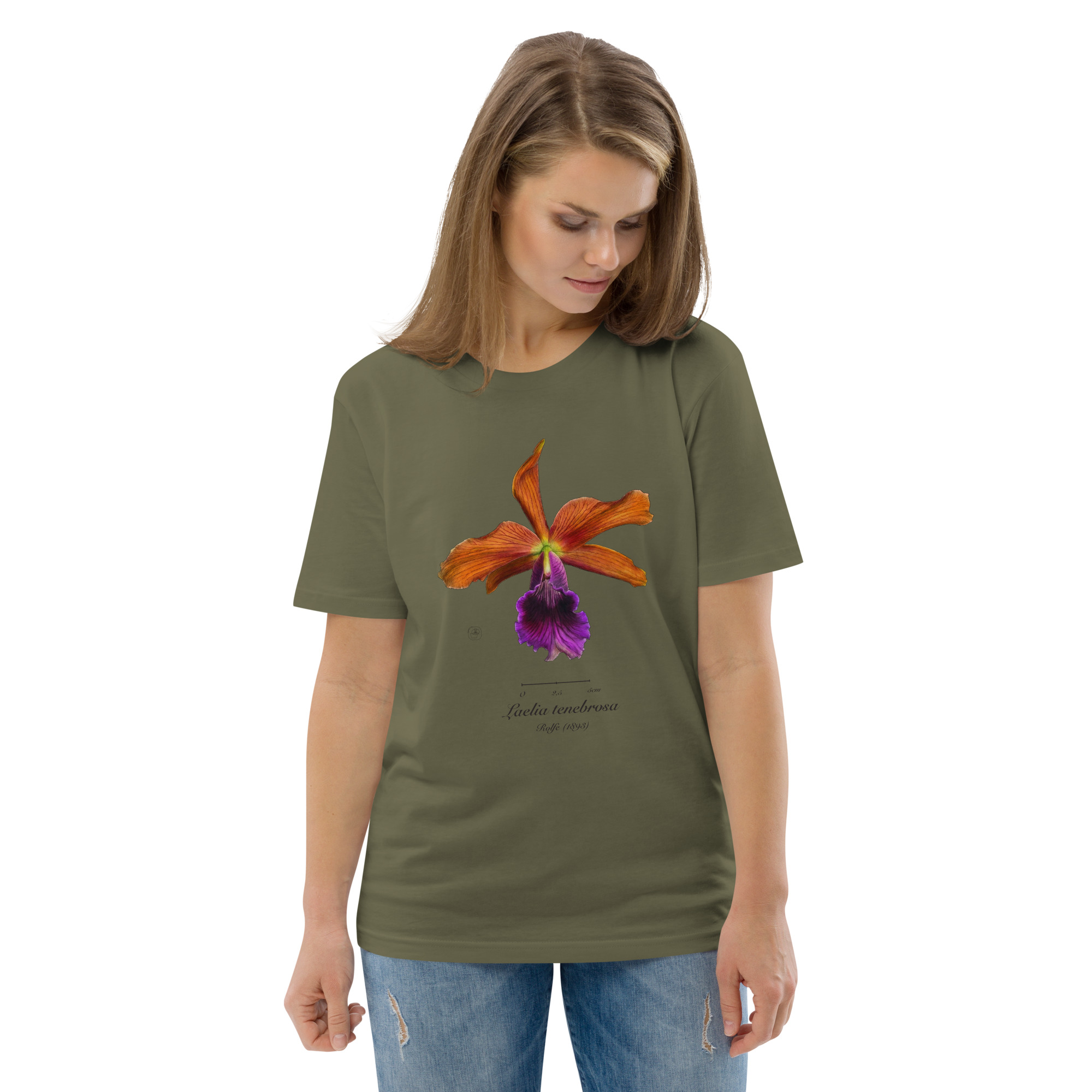 Laelia tenebrosa Botanical Orchid T-Shirt | Premium Organic Cotton | Scientific Botanical Illustration | Plant Lover Gift | Sustainable Fashion - Image 34