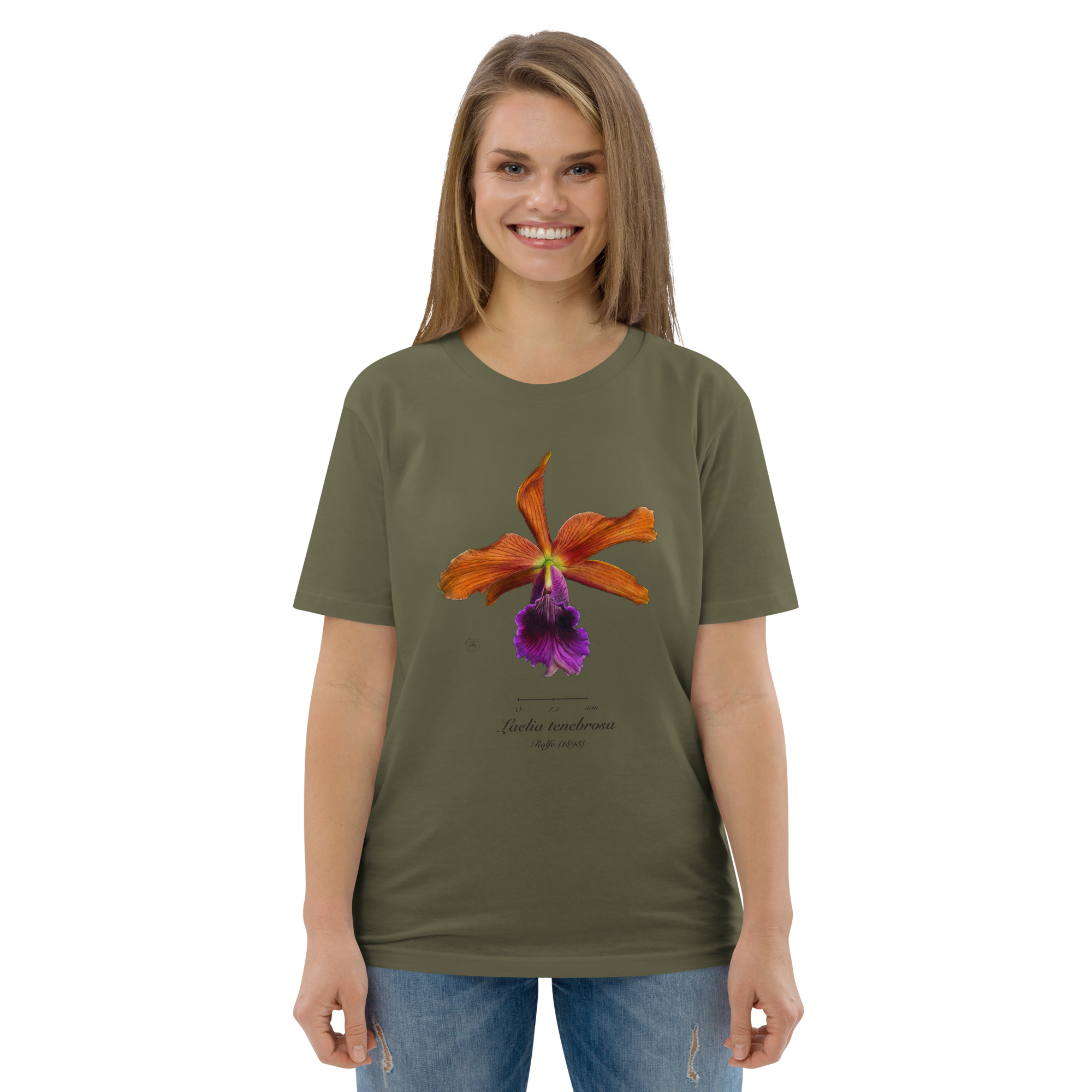 Laelia tenebrosa Botanical Orchid T-Shirt | Premium Organic Cotton | Scientific Botanical Illustration | Plant Lover Gift | Sustainable Fashion - Image 33