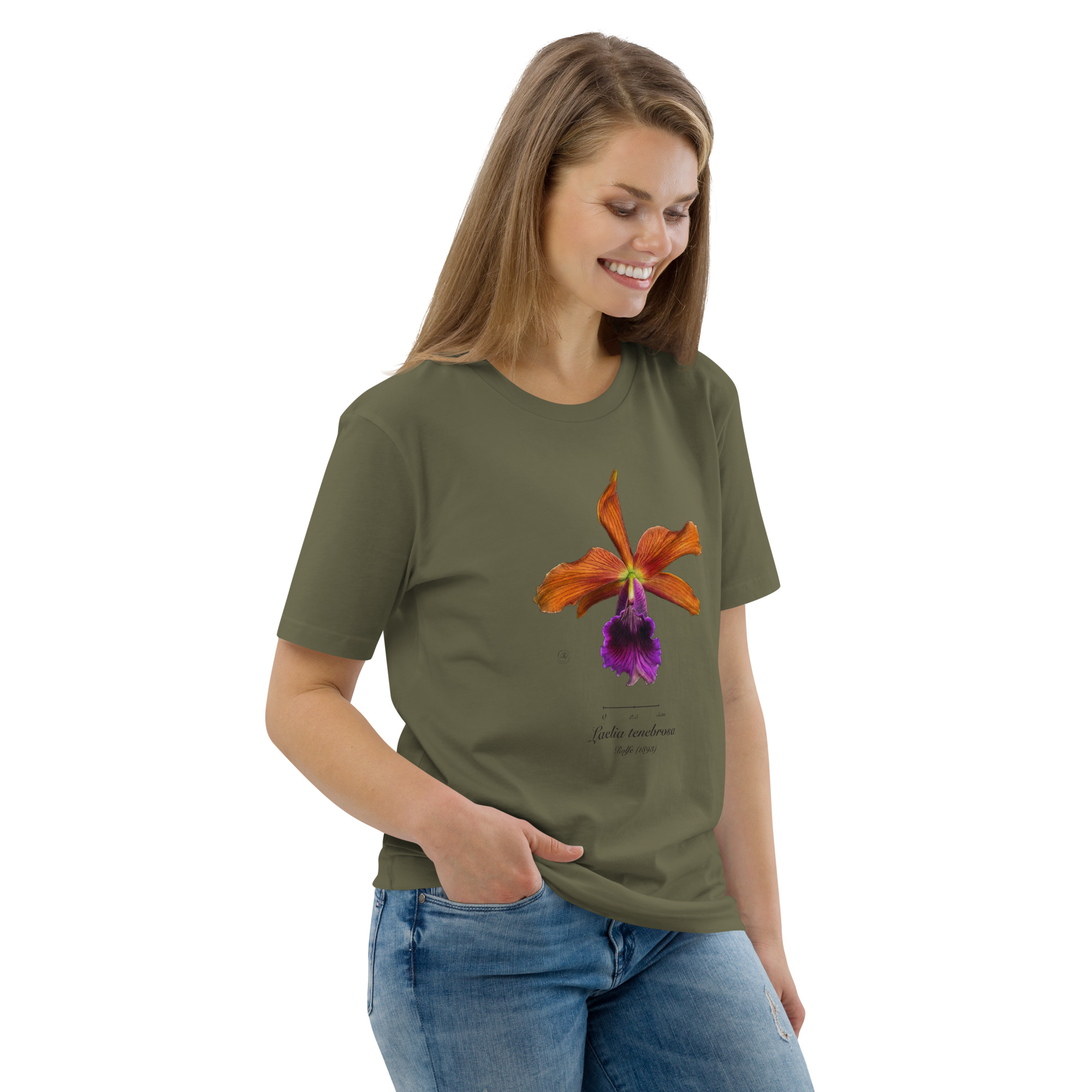 Laelia tenebrosa Botanical Orchid T-Shirt | Premium Organic Cotton | Scientific Botanical Illustration | Plant Lover Gift | Sustainable Fashion - Image 38