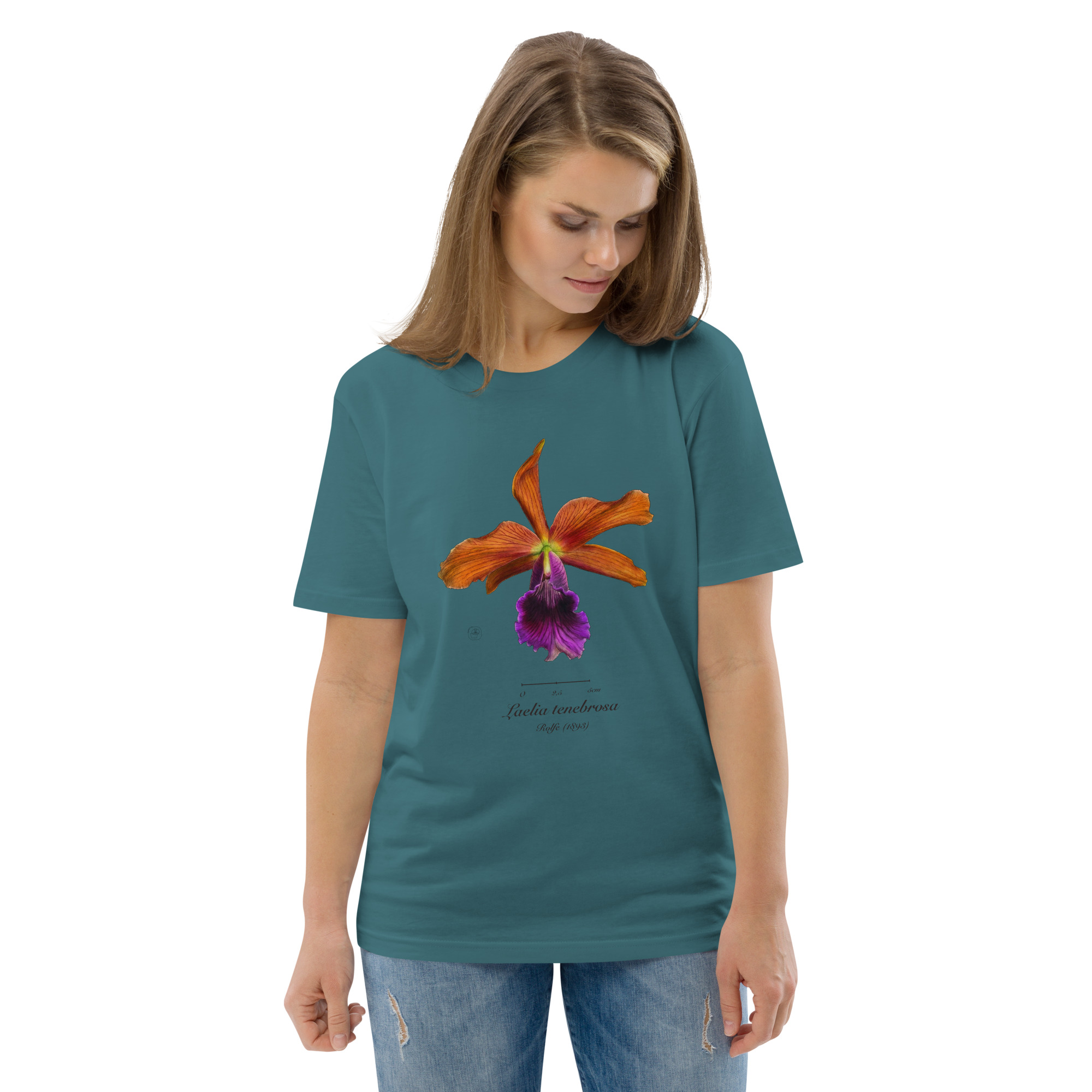 Laelia tenebrosa Botanical Orchid T-Shirt | Premium Organic Cotton | Scientific Botanical Illustration | Plant Lover Gift | Sustainable Fashion - Image 26
