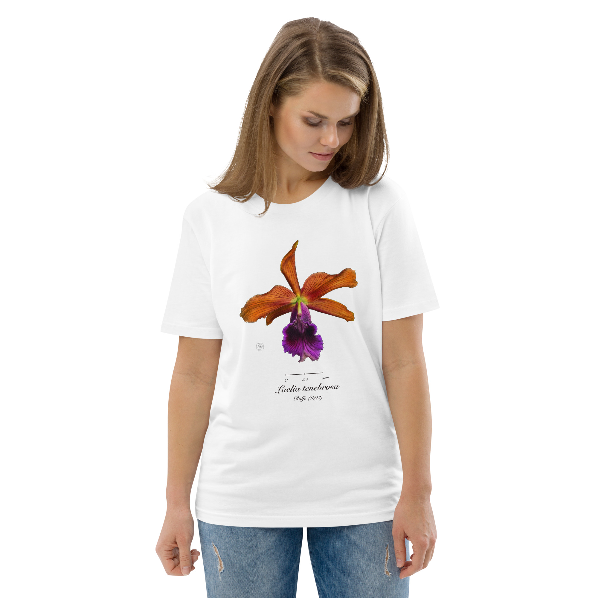 Laelia tenebrosa Botanical Orchid T-Shirt | Premium Organic Cotton | Scientific Botanical Illustration | Plant Lover Gift | Sustainable Fashion - Image 58