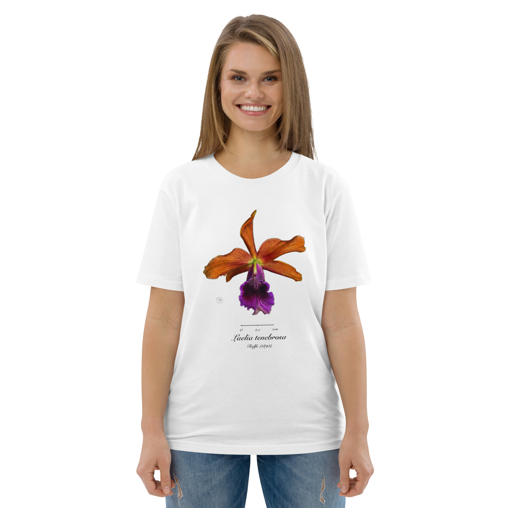Laelia tenebrosa Botanical Orchid T-Shirt | Premium Organic Cotton | Scientific Botanical Illustration | Plant Lover Gift | Sustainable Fashion - Image 57