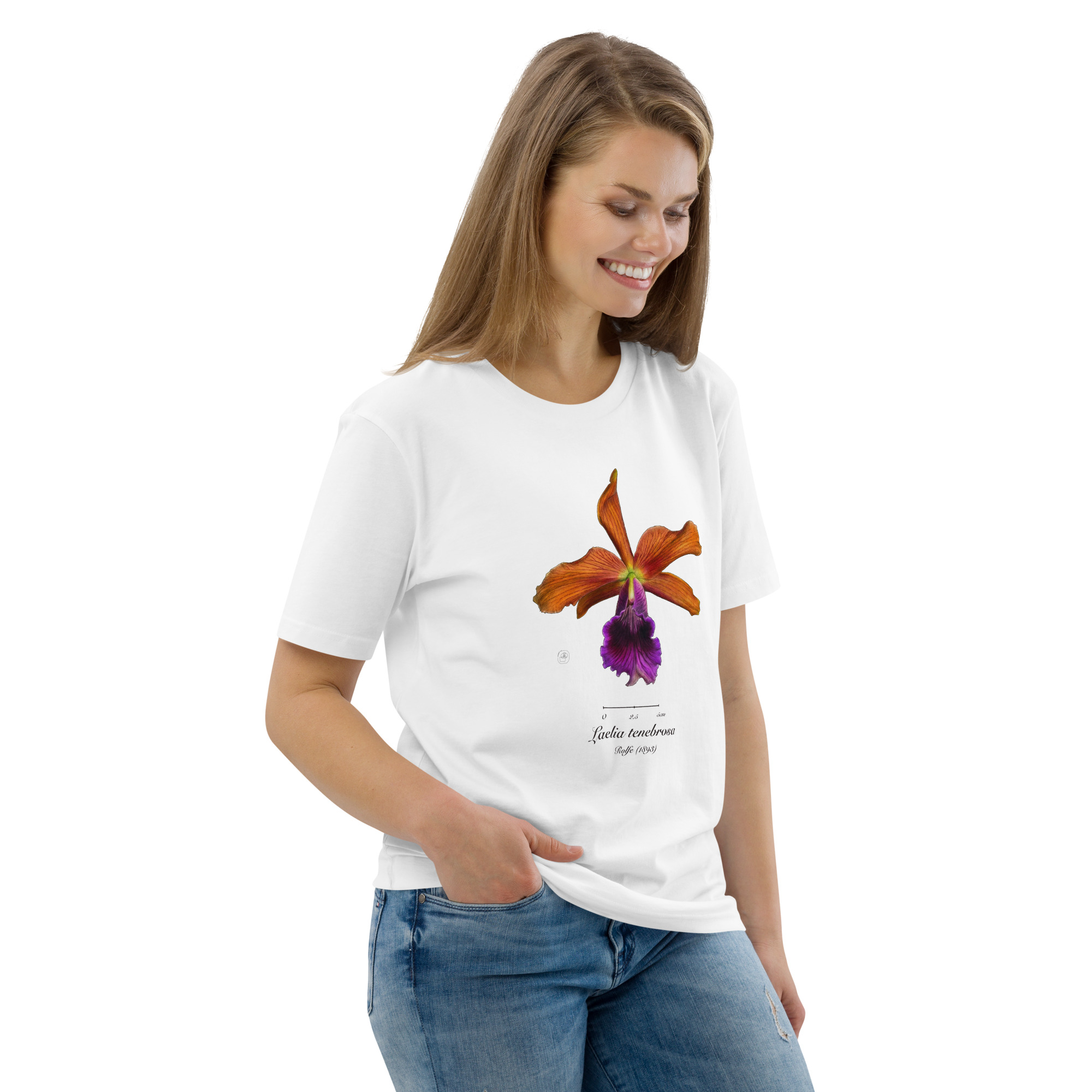 Laelia tenebrosa Botanical Orchid T-Shirt | Premium Organic Cotton | Scientific Botanical Illustration | Plant Lover Gift | Sustainable Fashion - Image 62